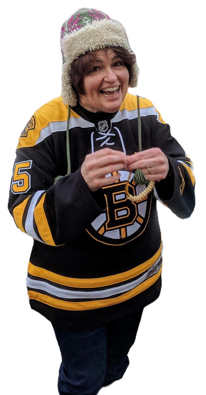 Maryjo in Bruins Jersey